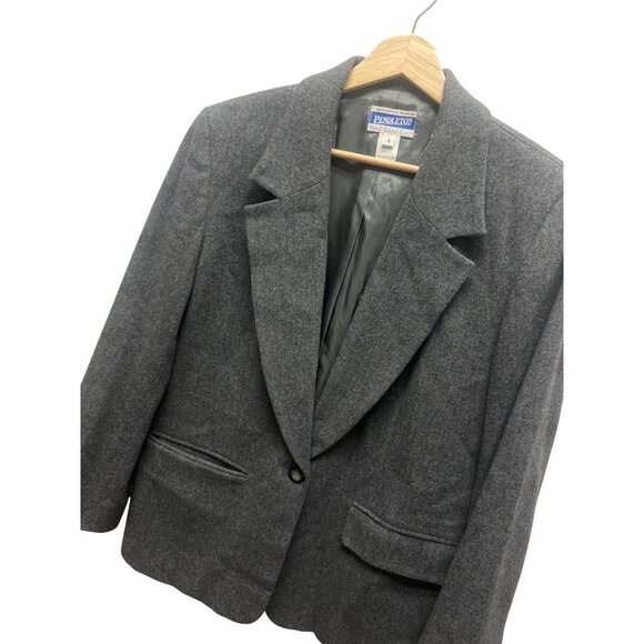 Pendleton Jackets & Blazers - Pendleton Vintage 90's Gray Wool Tailored Blazer